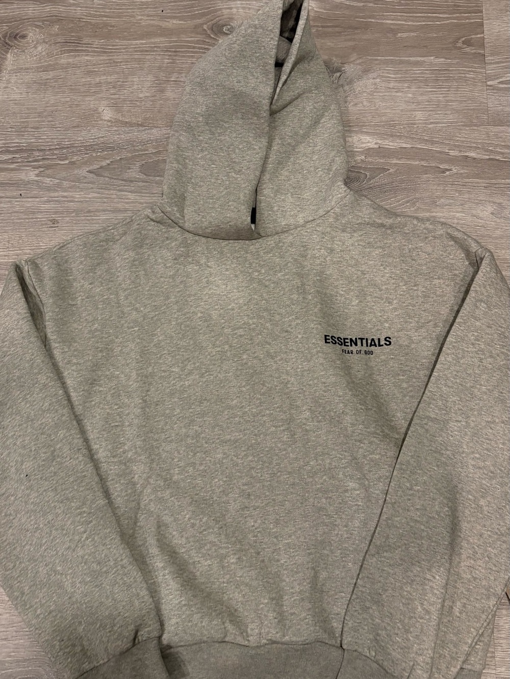 Fear of God Essentials Light Gray Pullover Hoodie